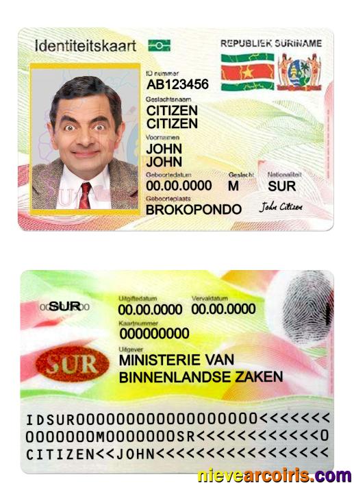 Suriname ID card